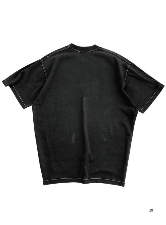 HELLO KITTY PUNK - BLACK OVERSIZE TEE