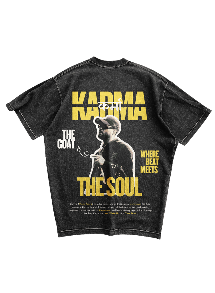 KARMA - ACID WASH OVERSIZED TEE