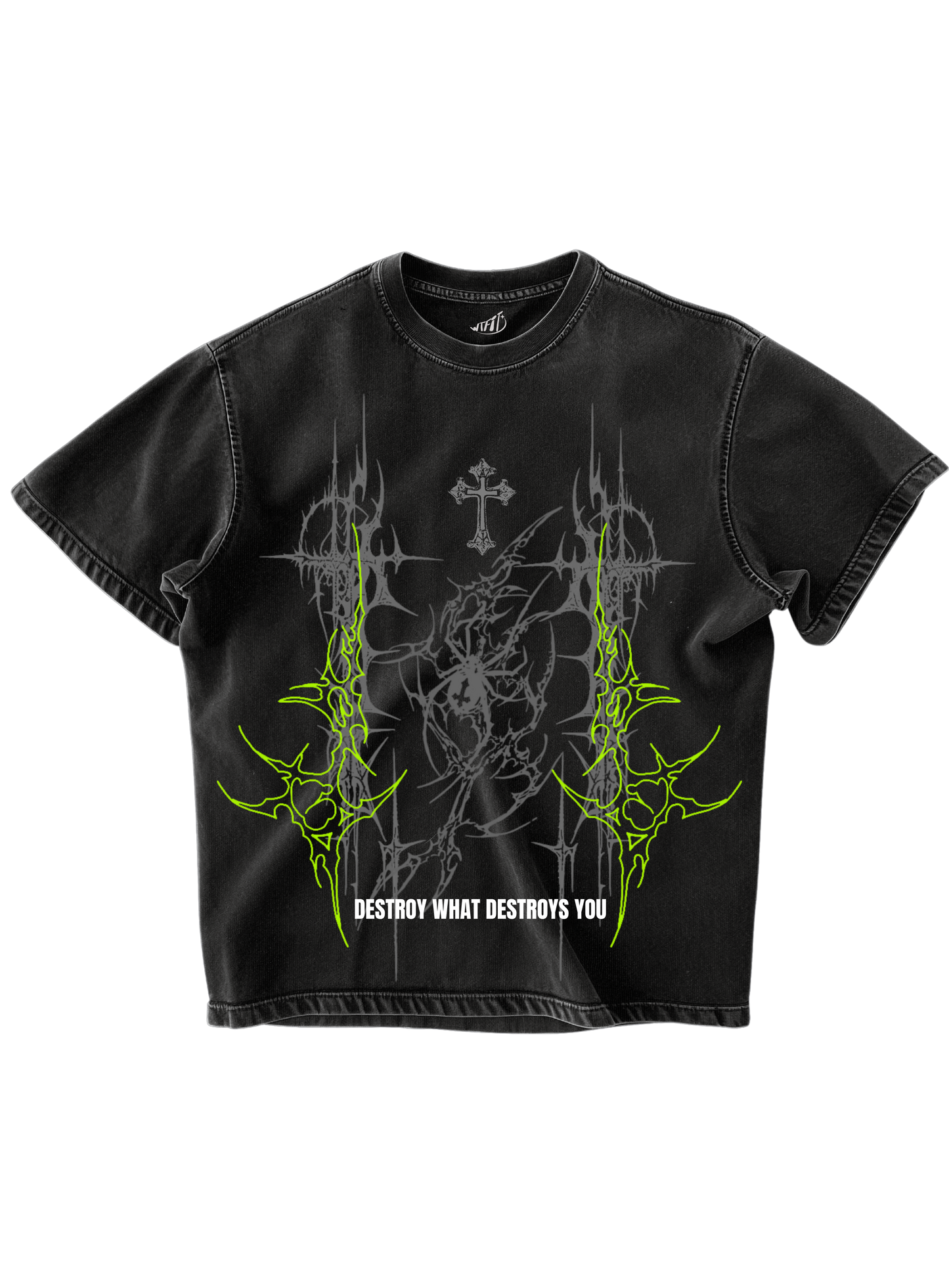 PHANTOM - BLACK OVERSIZE TEE
