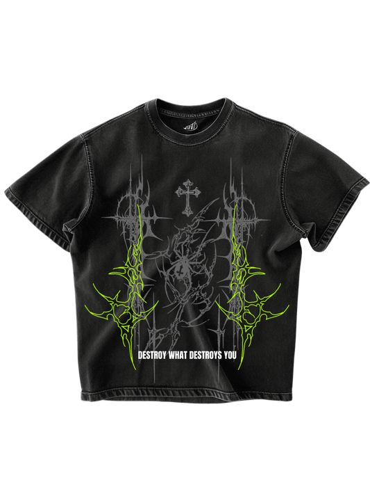 PHANTOM - BLACK OVERSIZE TEE