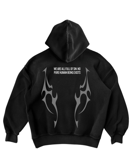 NARCISSIST - BLACK ZIP UP HOODIE