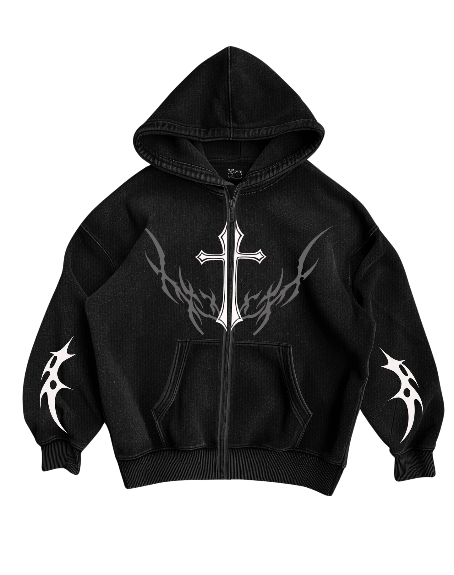 CURSED GOTHIC - BLACK ZIP UP HOODIE