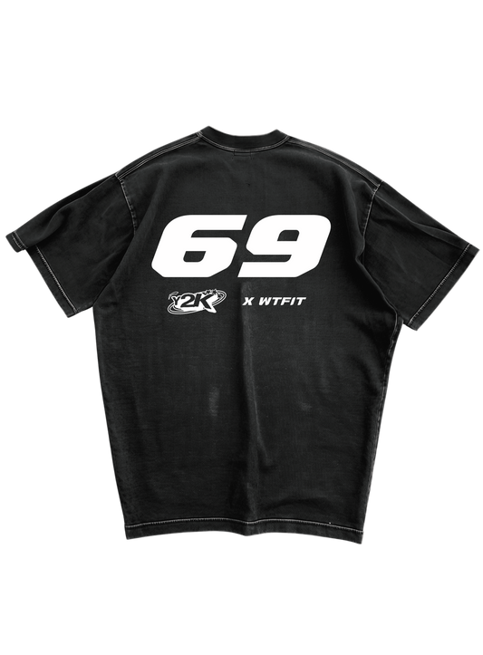 Y2K STARBOY - BLACK OVERSIZE TEE