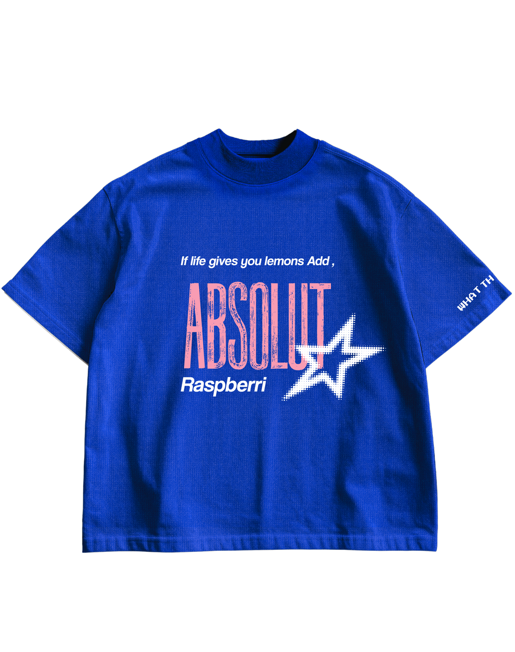 ABSOLUT RASPBERRI - BLUE OVERSIZED TEE