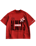 ALWAYS SOBER  - RED OVERSIZED TEE