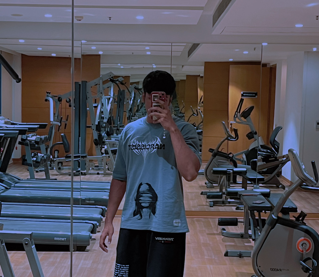 NARCISSIST -  GREY OVERSIZE TEE