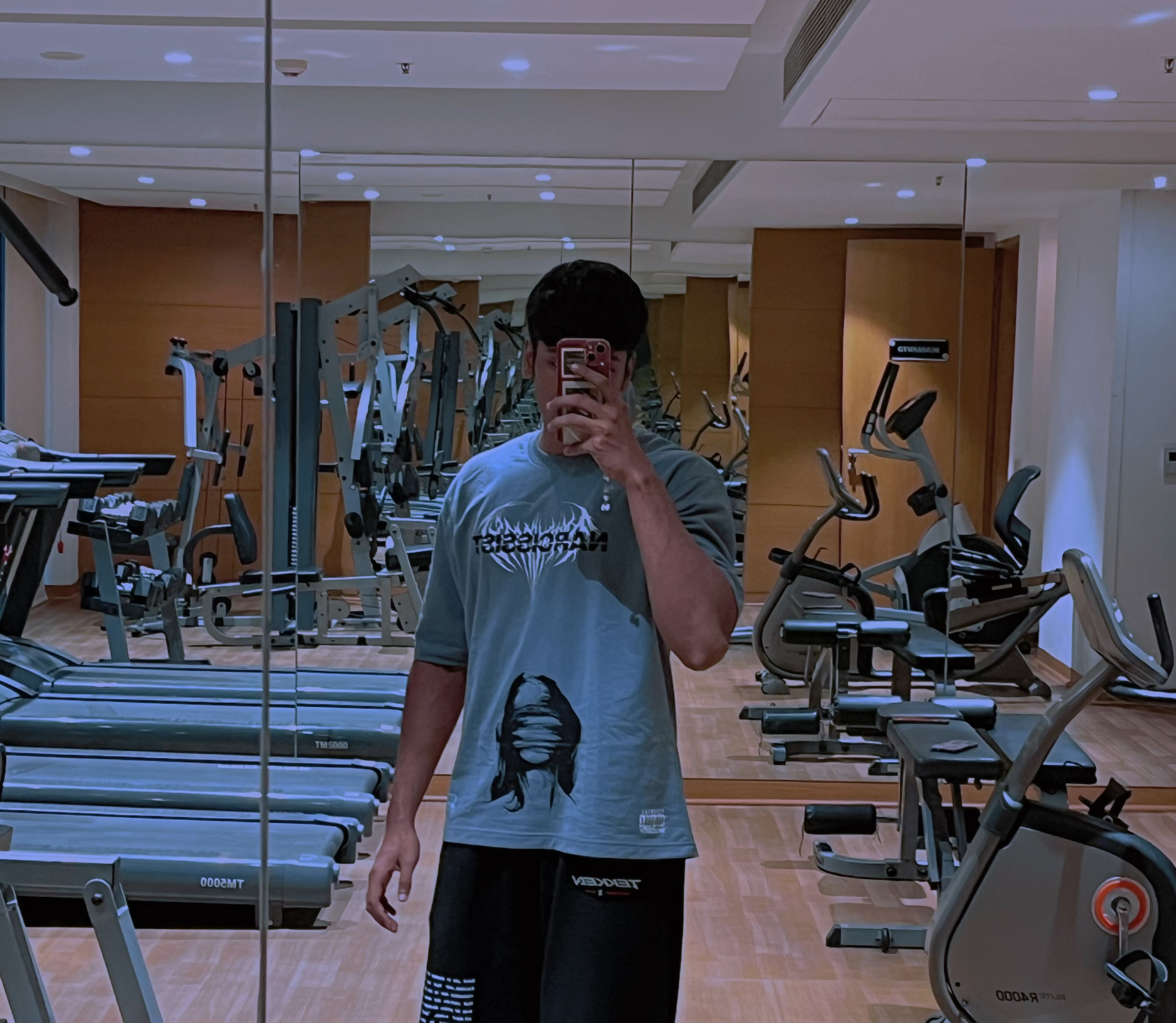 NARCISSIST -  GREY OVERSIZE TEE