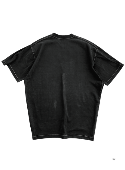 HELLO KITTY PUNK - BLACK OVERSIZE TEE