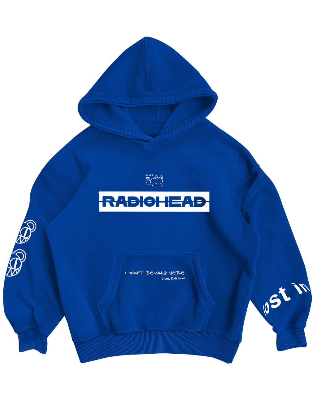 RADIOHEAD - BLUE OVERSIZED HOODIE
