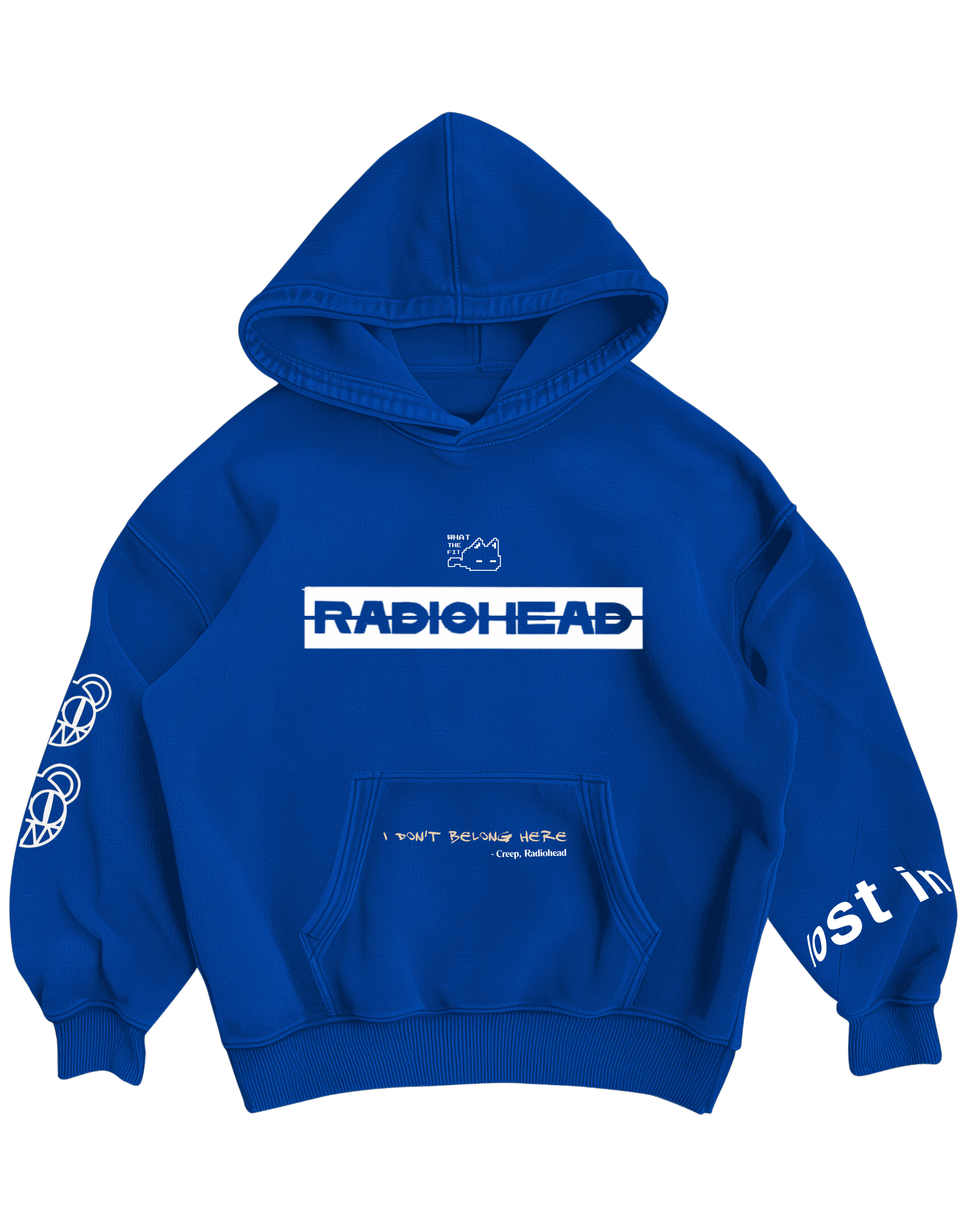 RADIOHEAD - BLUE OVERSIZED HOODIE