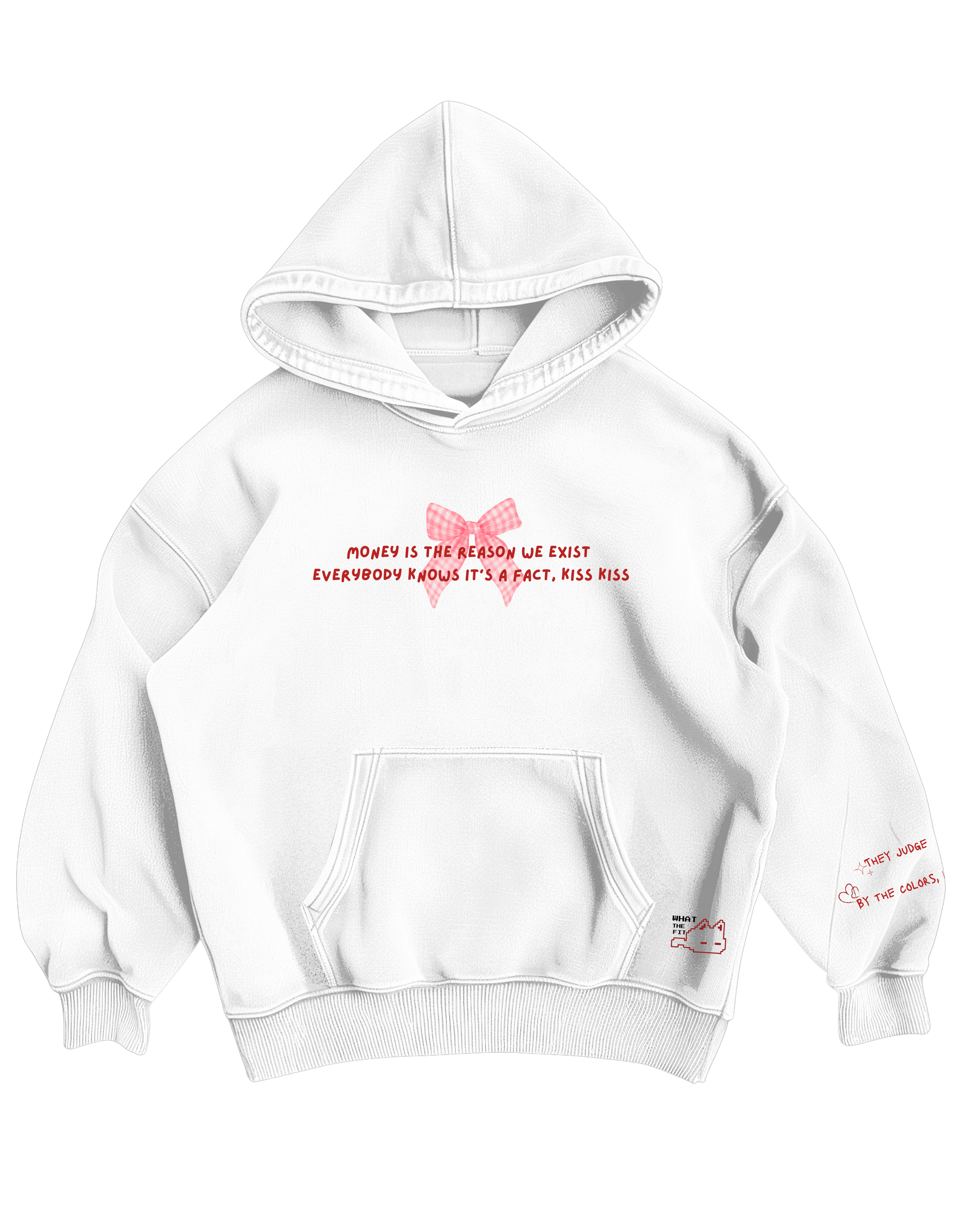 ULTRAVIOLENCE LDR - WHITE OVERSIZED HOODIE