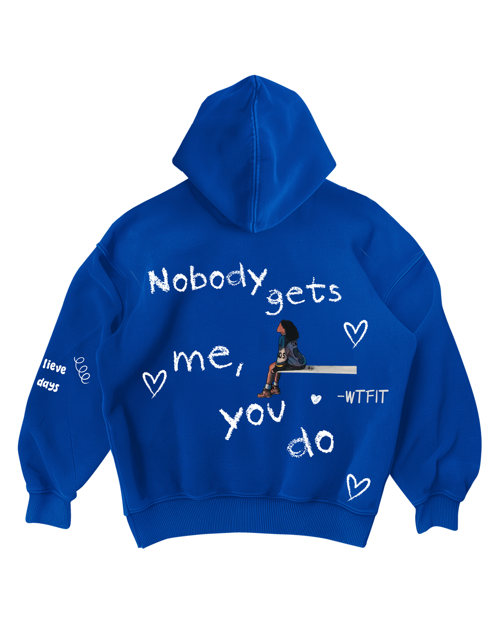 SZA - BLUE OVERSIZED HOODIE