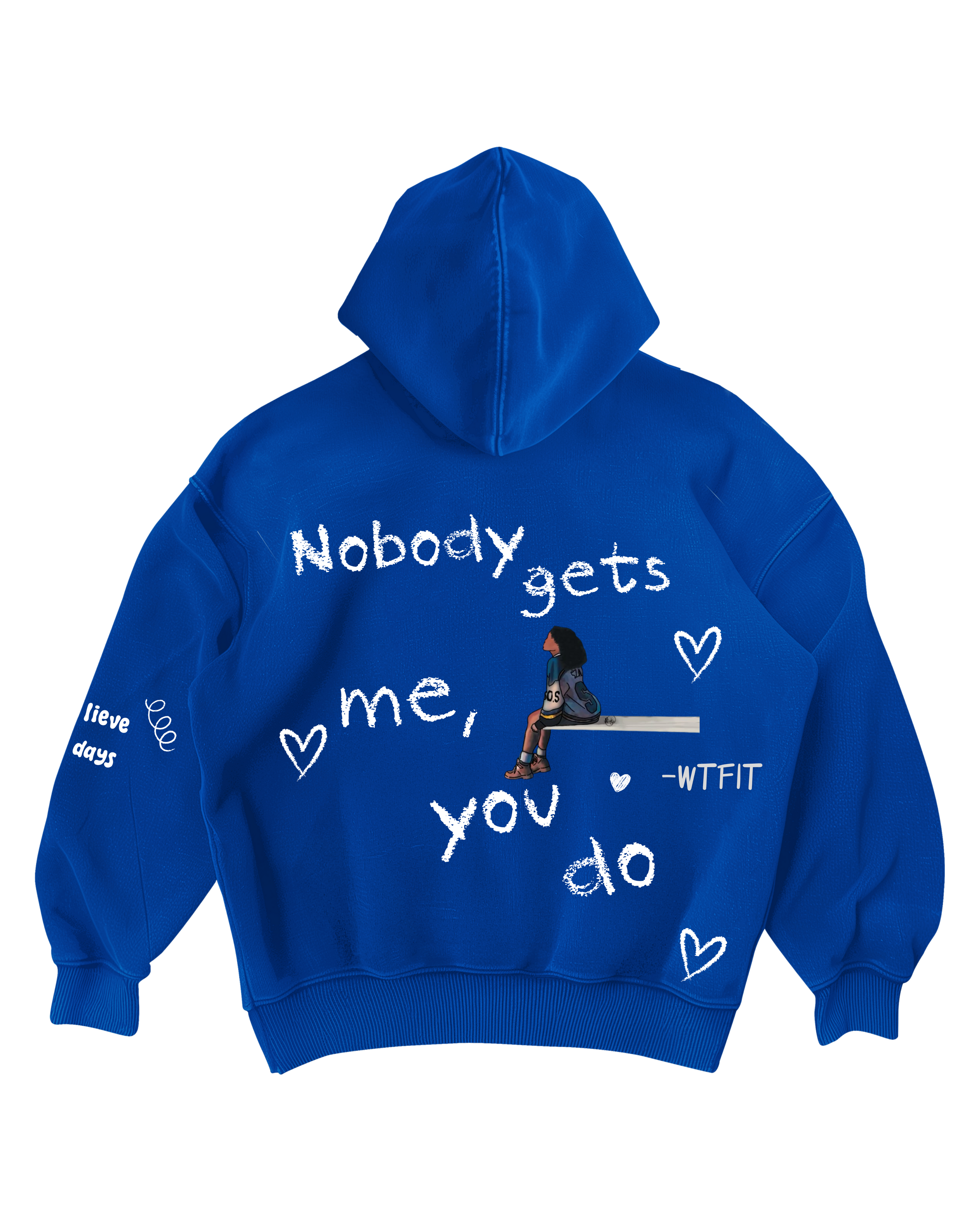 SZA - BLUE OVERSIZED HOODIE