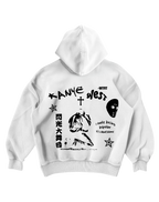KANYE WEST - WHITE OVERSIZED HOODIE