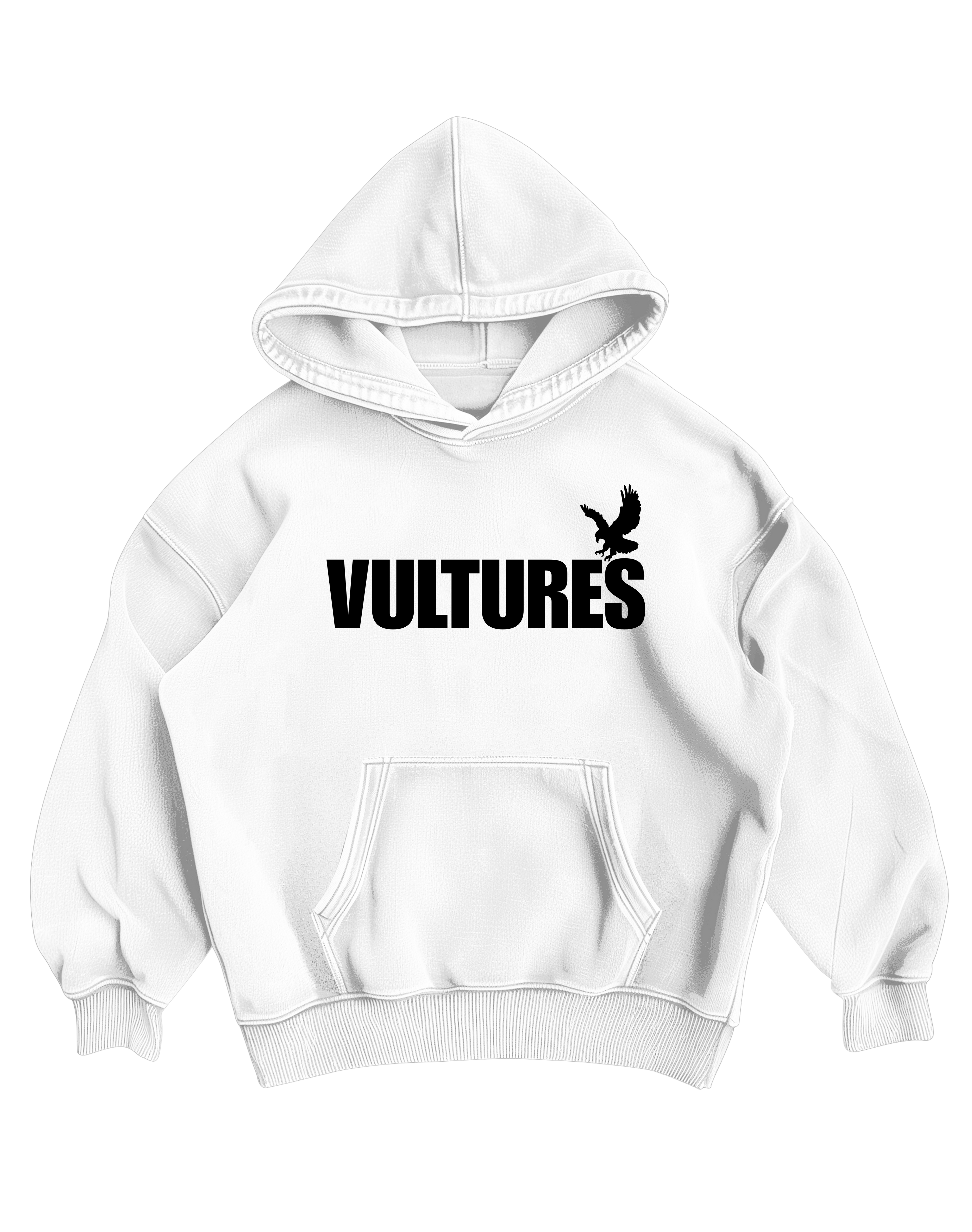 KANYE WEST - WHITE OVERSIZED HOODIE