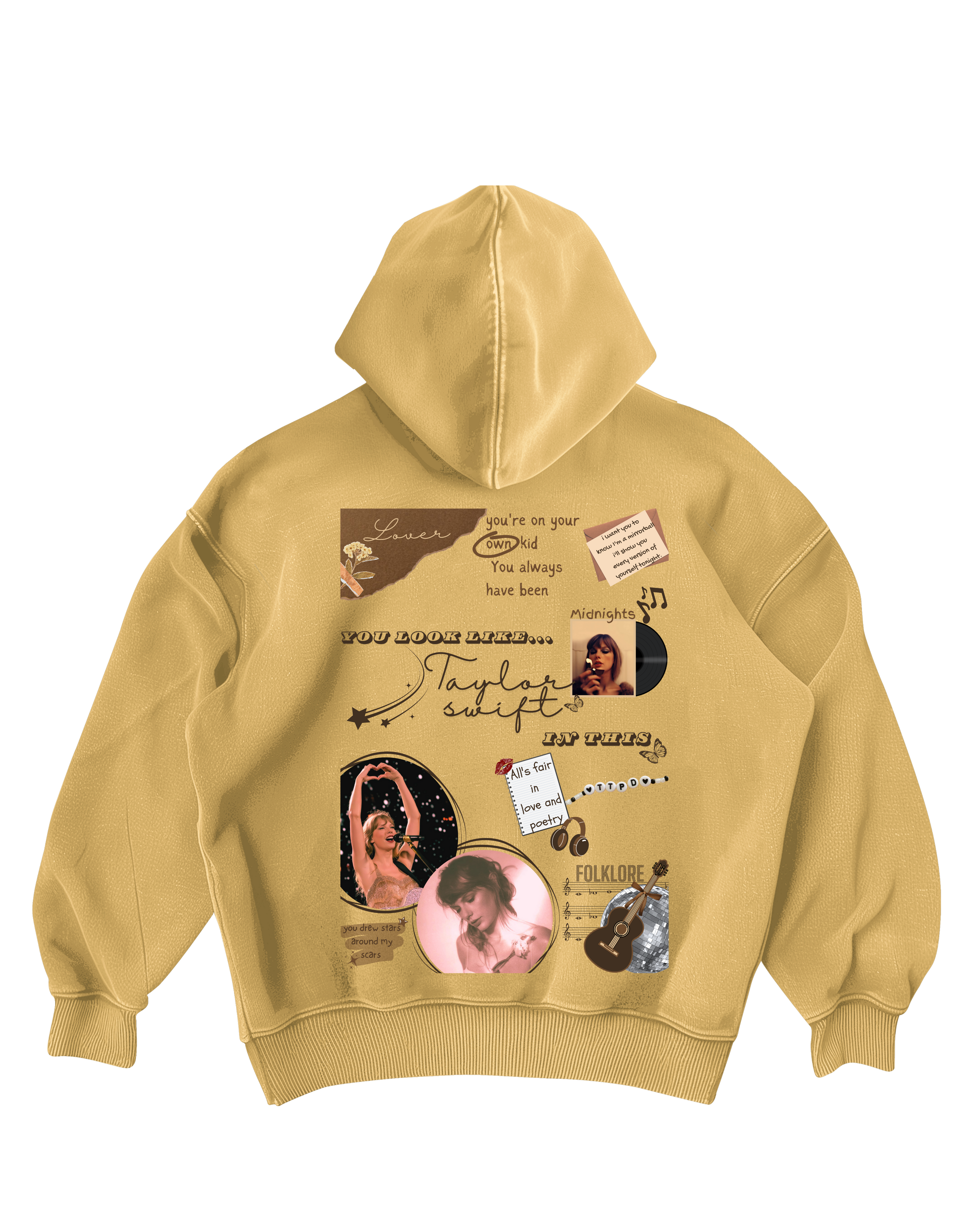 TAY TAY - BEIGE ZIP-UP HOODIE