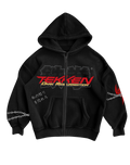 TEKKEN - BLACK ZIP-UP HOODIE