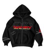 TEKKEN - BLACK ZIP-UP HOODIE