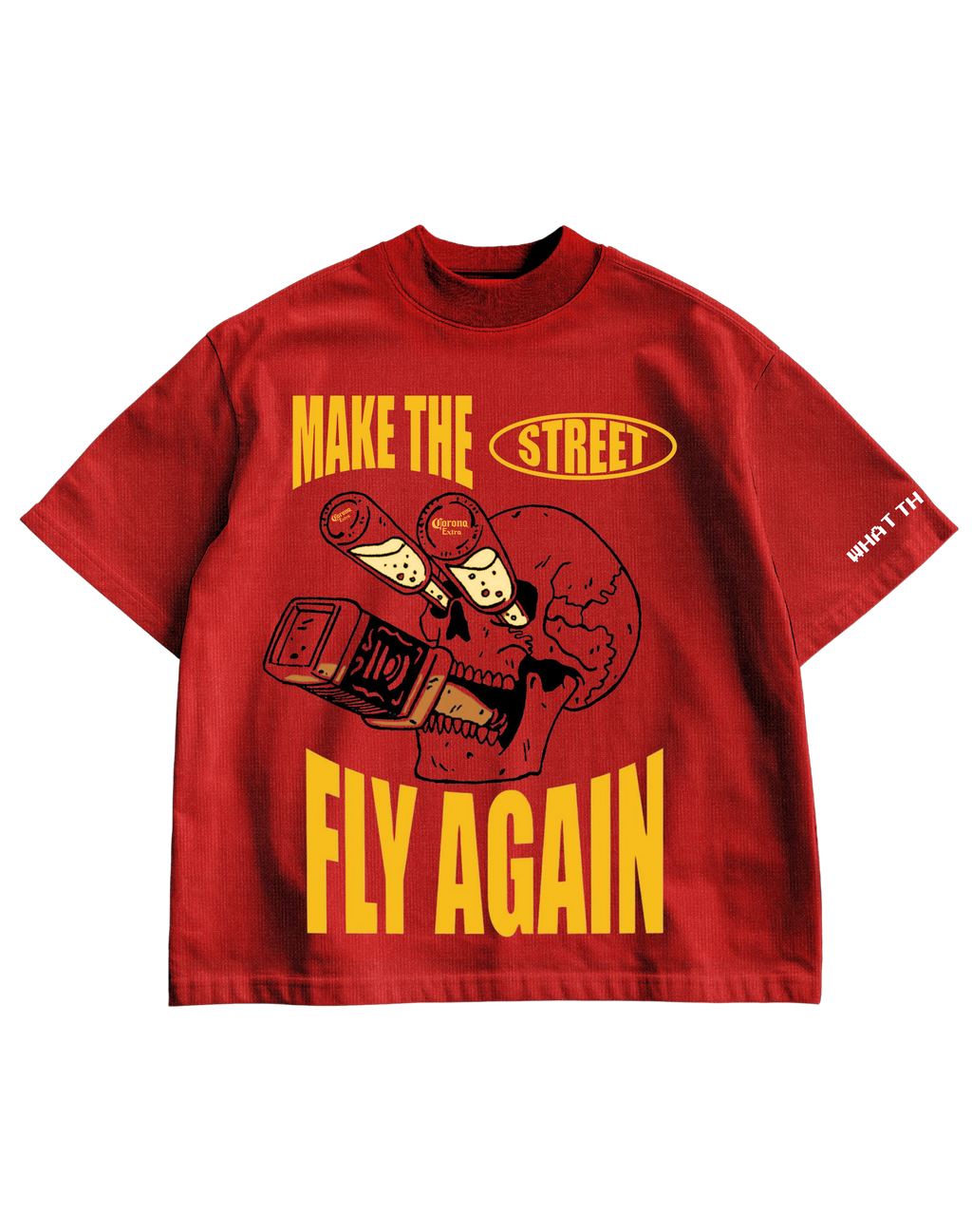 CORONA XTRA - RED OVERSIZED TEE