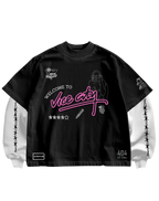 GTA - BLACK/WHITE FULL SLEEVES TEE