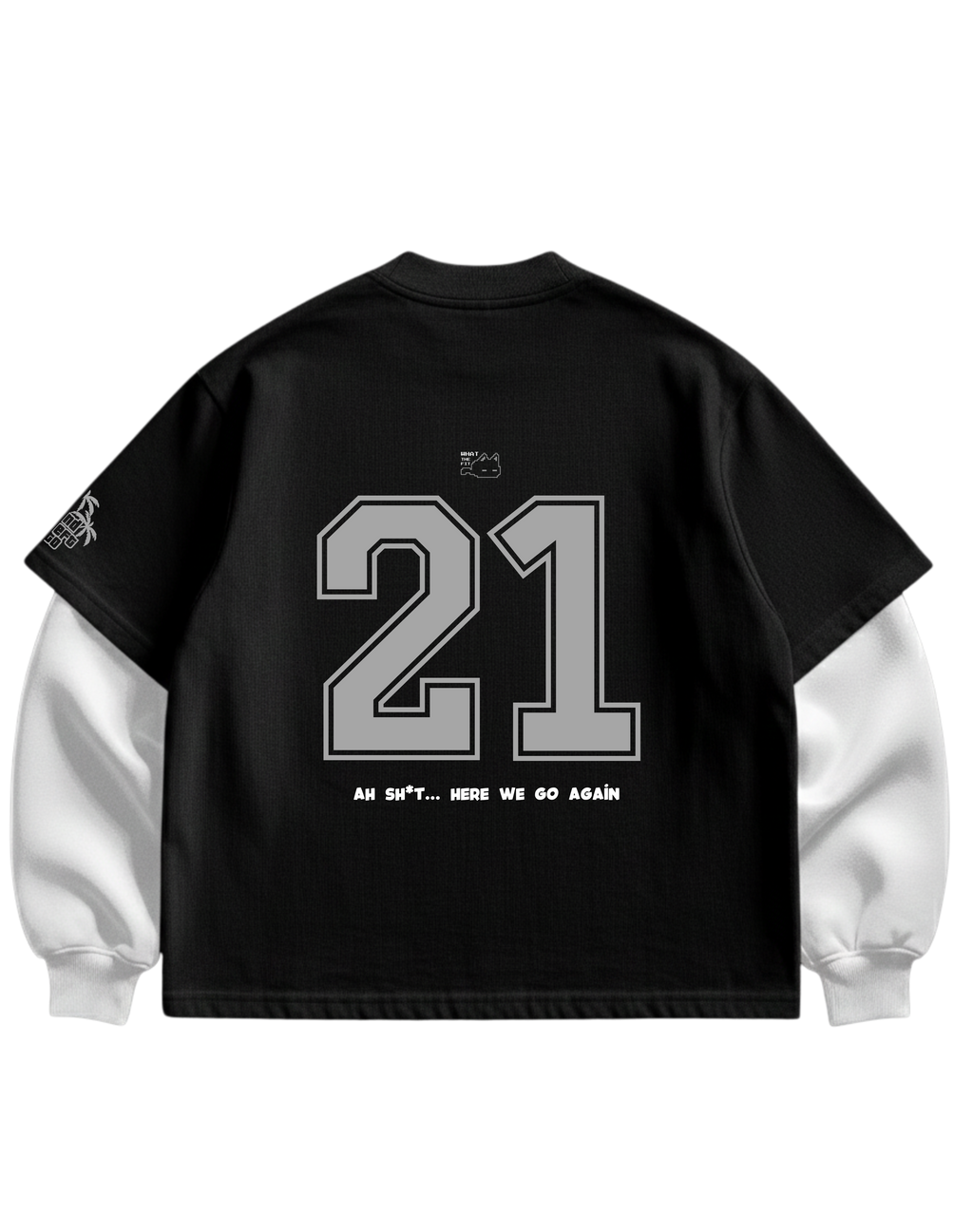 GTA - BLACK/WHITE FULL SLEEVES TEE