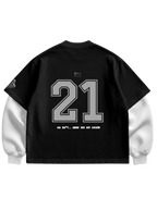 GTA - BLACK/WHITE FULL SLEEVES TEE