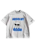 ABSOLUT BADDIE - WHITE OVERSIZED TEE