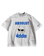 ABSOLUT BADDIE - WHITE OVERSIZED TEE