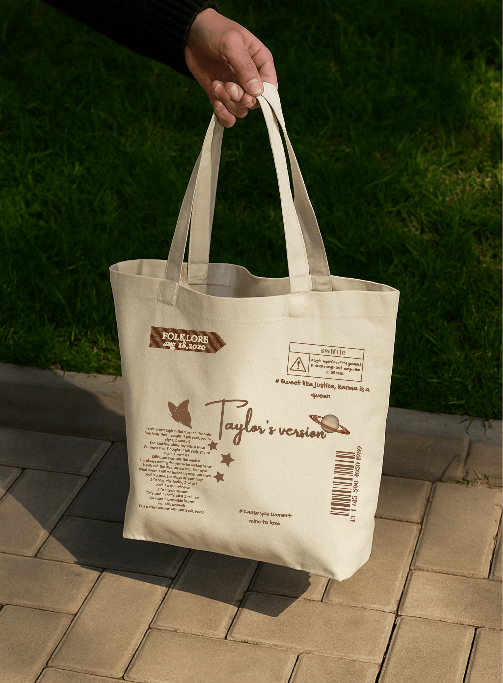 TAYLOR’S VERSION – zipper Tote Bag - What the fit