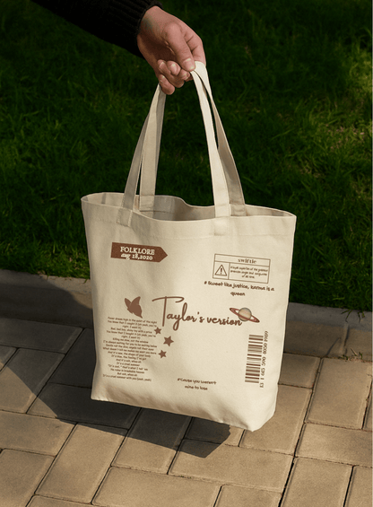 TAYLOR’S VERSION – zipper Tote Bag - What the fit