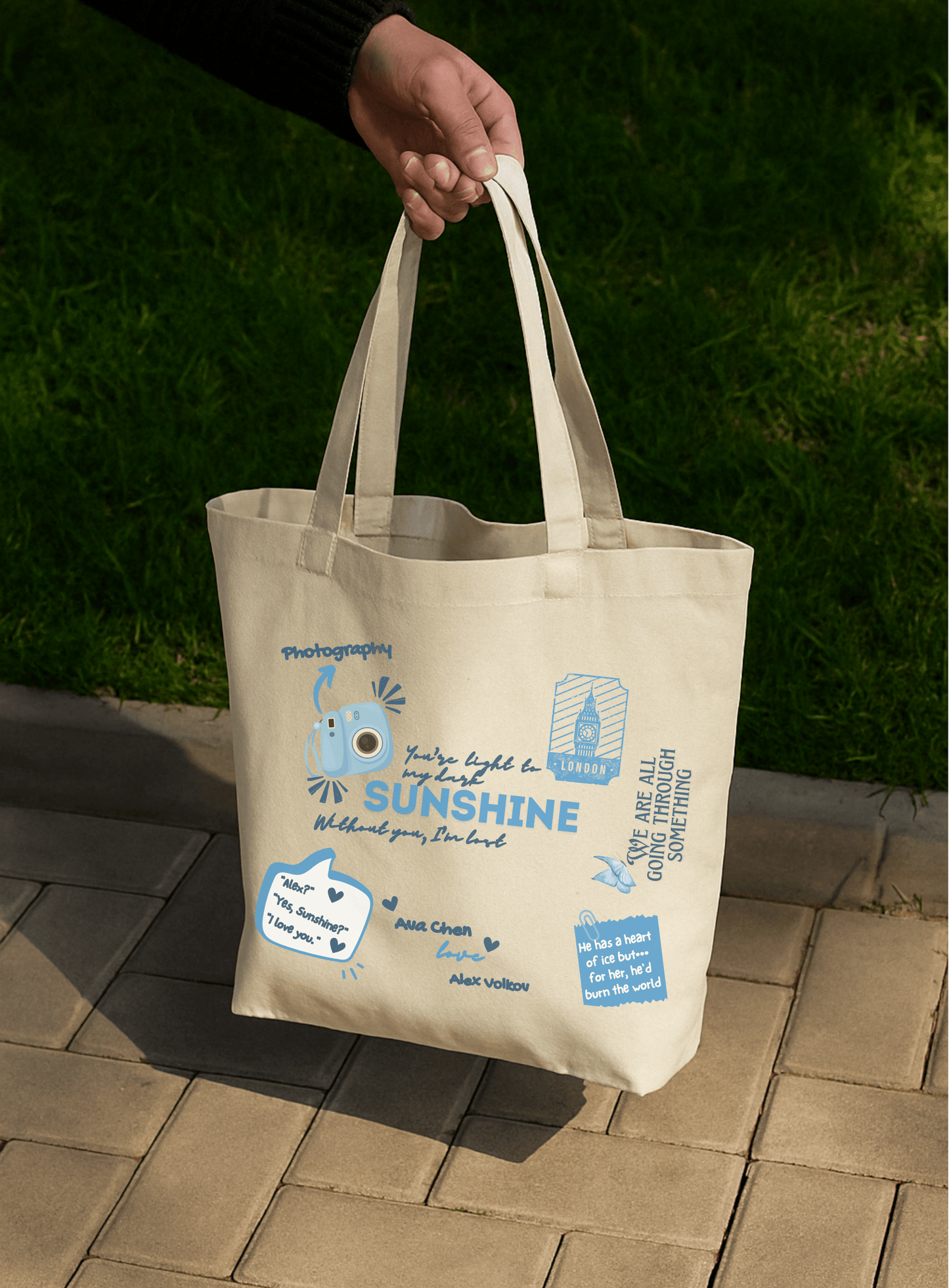 TWISTED LOVE – zipper Tote Bag - What the fit