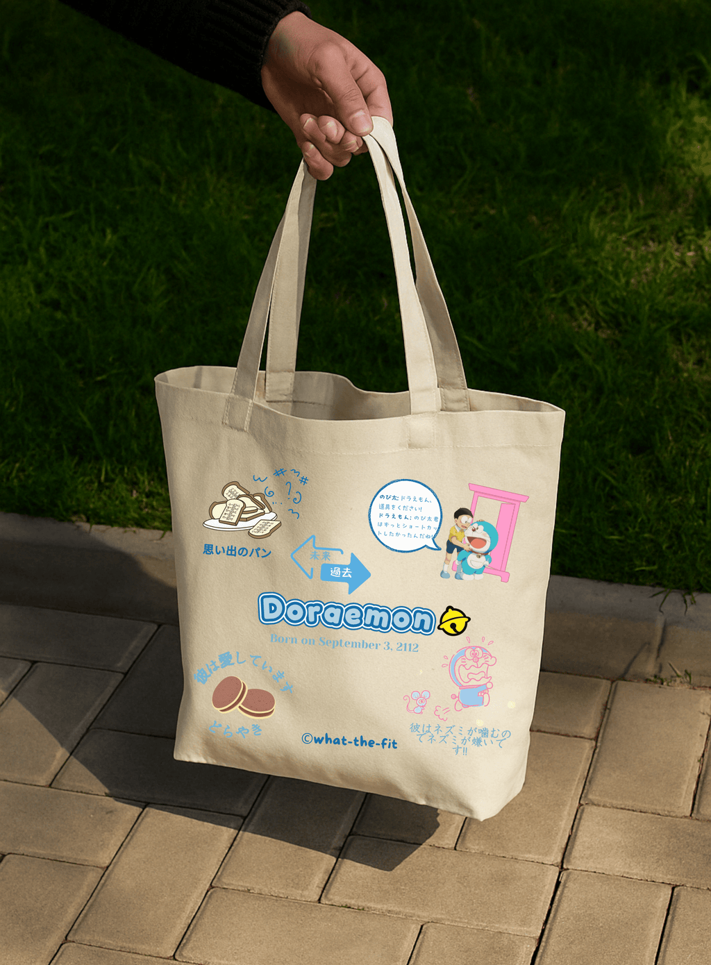 DORAEMON – zipper Tote Bag - What the fit