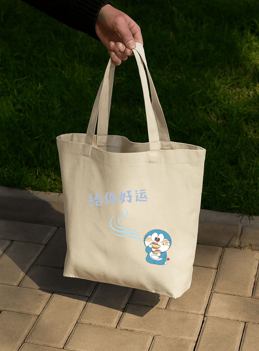 DORAEMON – zipper Tote Bag - What the fit