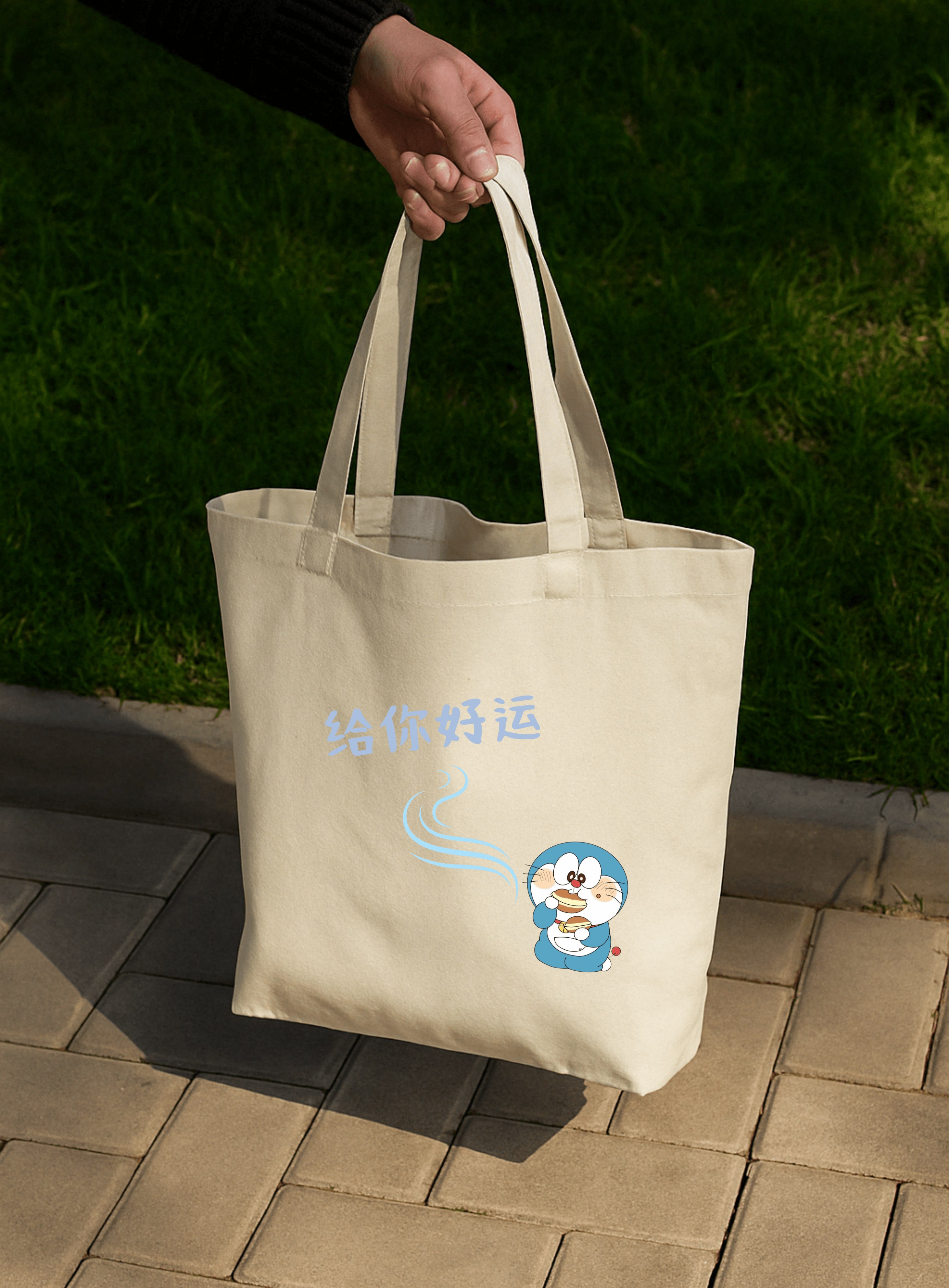 DORAEMON – zipper Tote Bag - What the fit