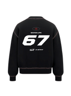 OPIUM - BLACK OVERSIZED SWETSHIRT