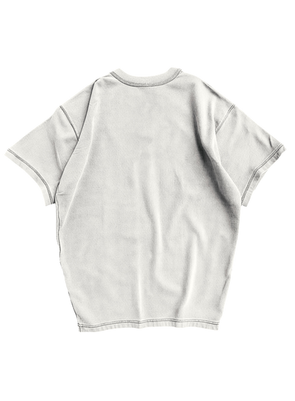 White oversized Tee  for men and women – Blood gothic aesthetic sweatpants with unholy tribal graphics, grunge text patches, hidden scars and dark poetry – edgy unisex lower for Indian Gen best tee for fashion men fashion trend viral fashion tshirt 