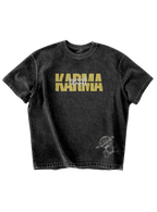KARMA - ACID WASH OVERSIZED TEE