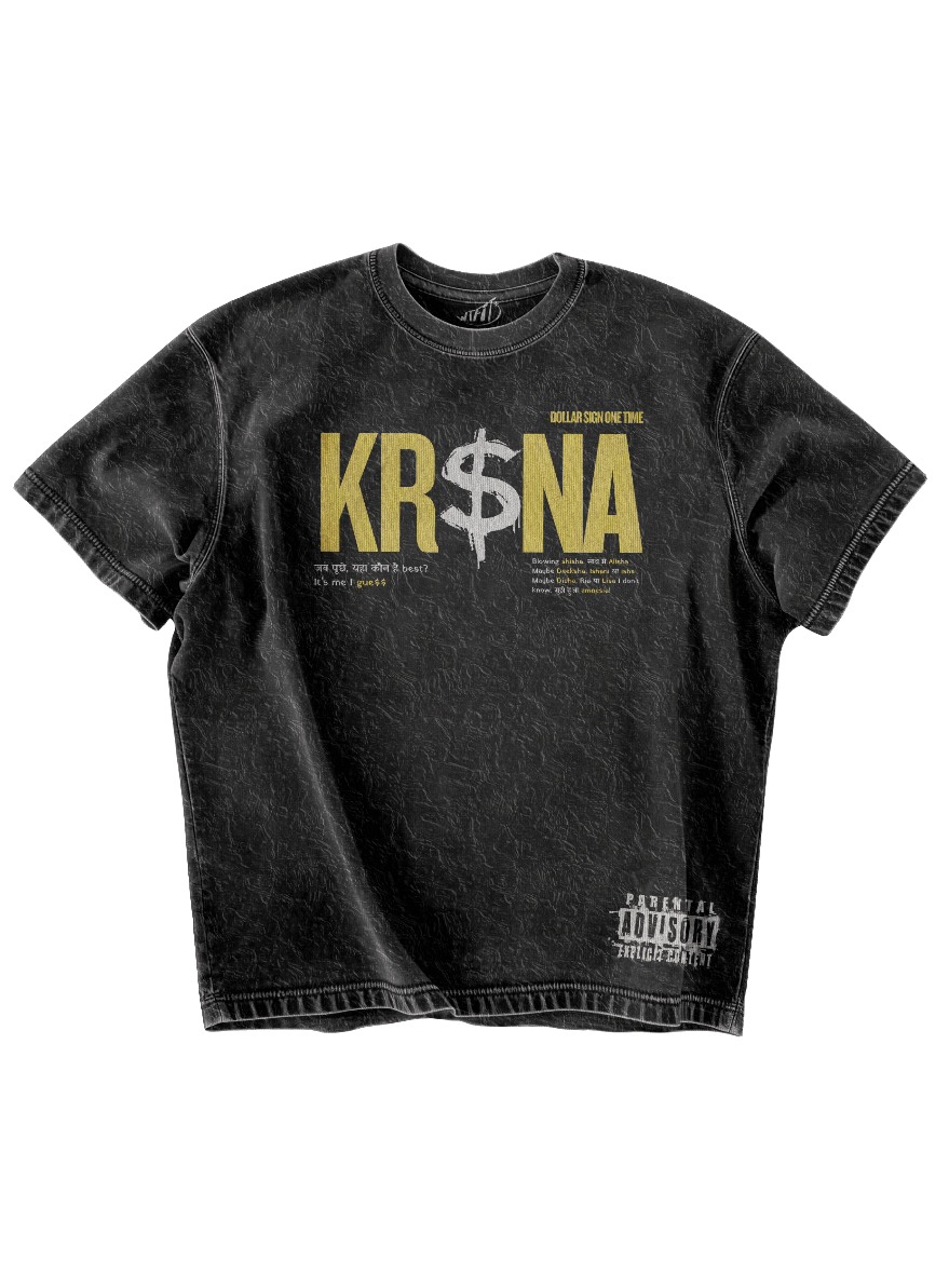 KR$NA - ACID WASH OVERSIZED TEE
