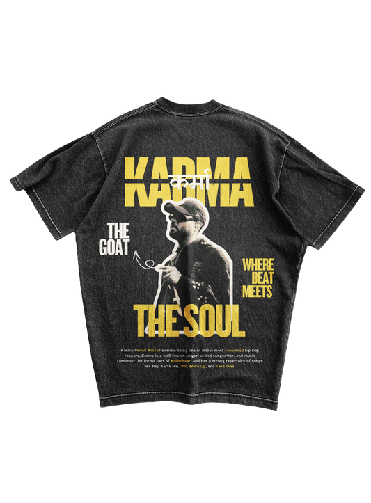KARMA - ACID WASH OVERSIZED TEE