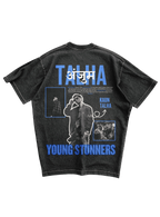 कौन TALHA - ACID WASH OVERSIZED TEE