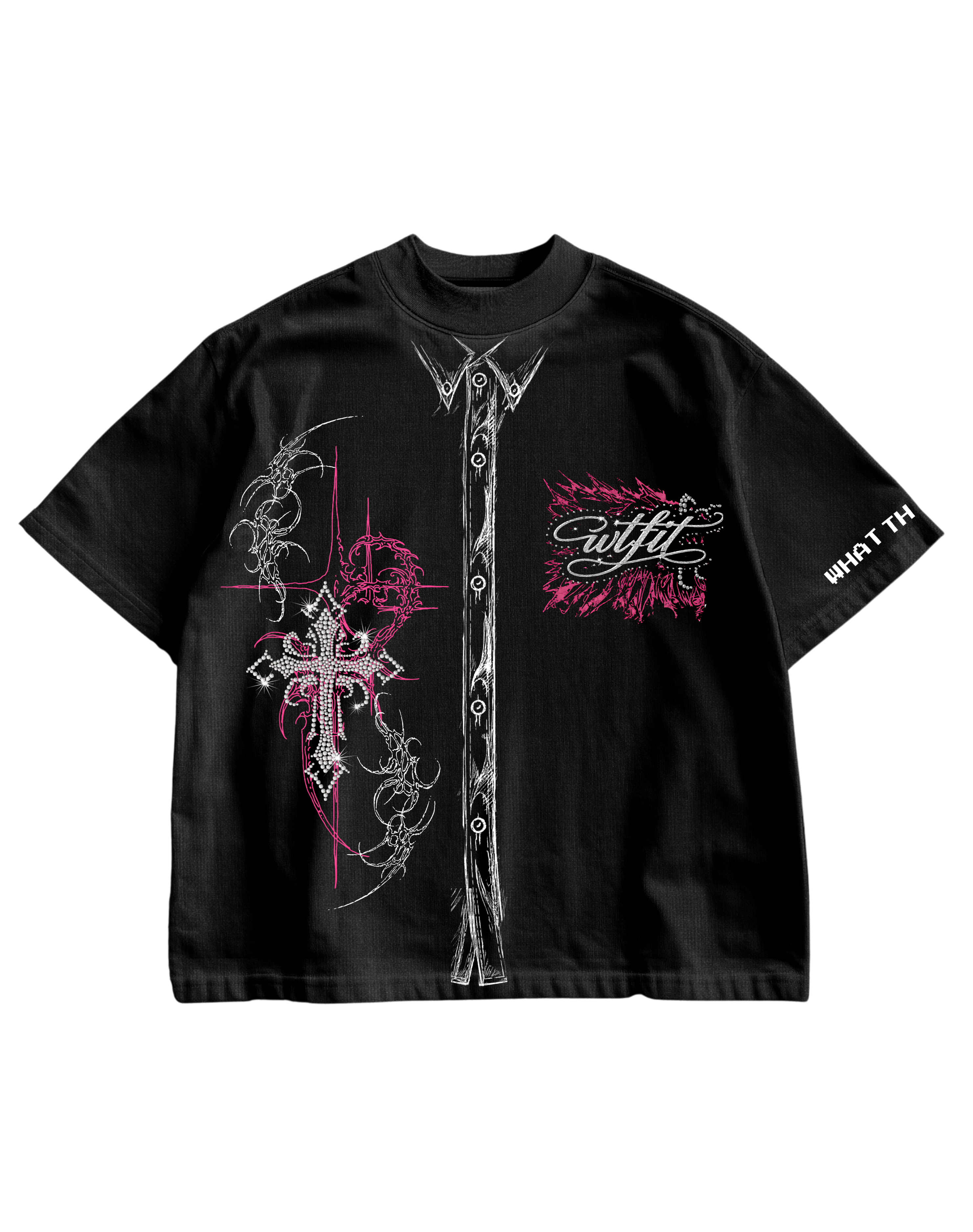 CATHEDRAL CLUB - BLACK OVERSIZED TEE