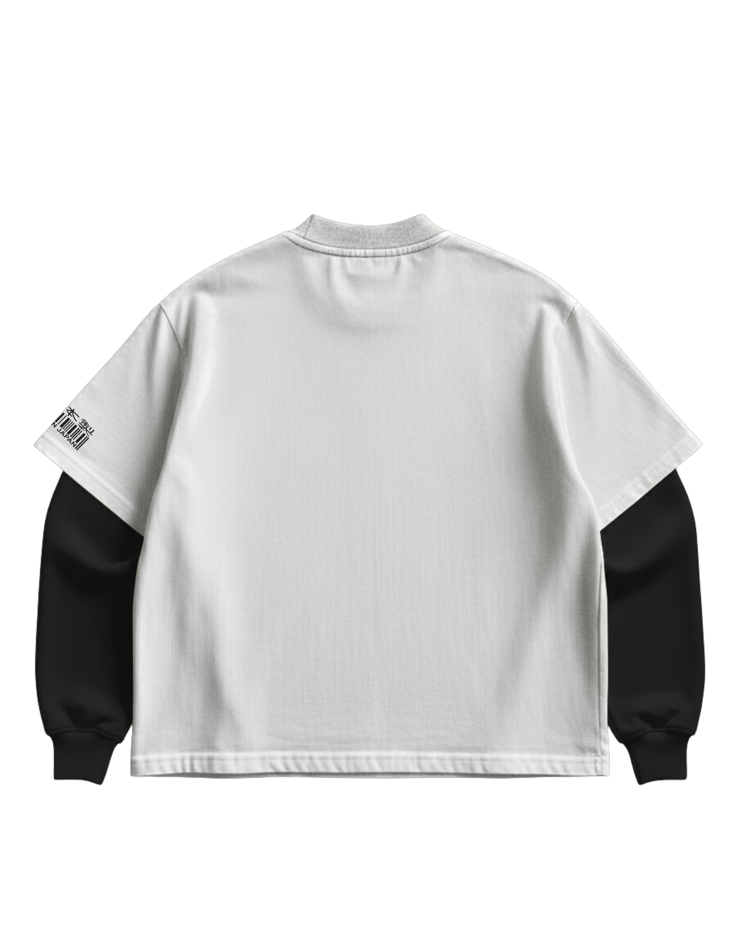 MARIO RETRO - WHITE/BLACK FULL SLEEVES TEE
