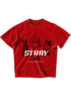 Trendy oversized red T-shirt with bold graphic print – perfect streetwear for Gen Z in India, ideal for casual college and urban fashion looks, aesthetic outfit, oversize tee unisex outfit 