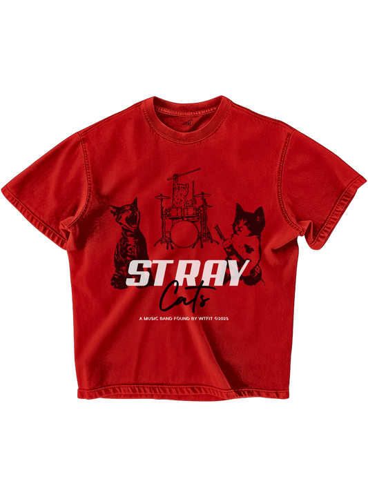 Trendy oversized red T-shirt with bold graphic print – perfect streetwear for Gen Z in India, ideal for casual college and urban fashion looks, aesthetic outfit, oversize tee unisex outfit 