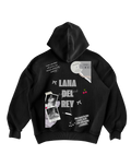LANA DEL REY - REGULAR BLACK ZIP-UP HOODIE