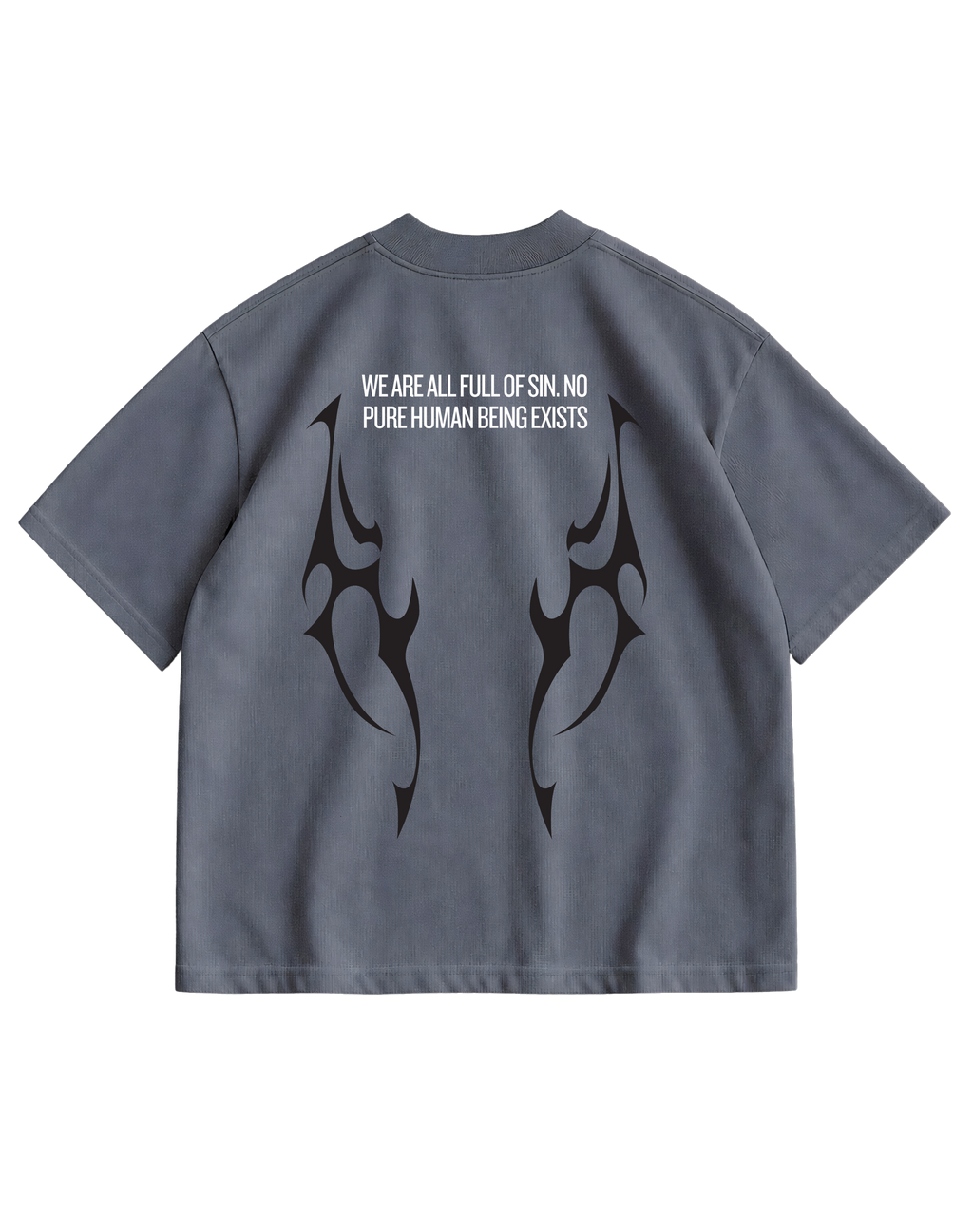 NARCISSIST -  GREY OVERSIZE TEE