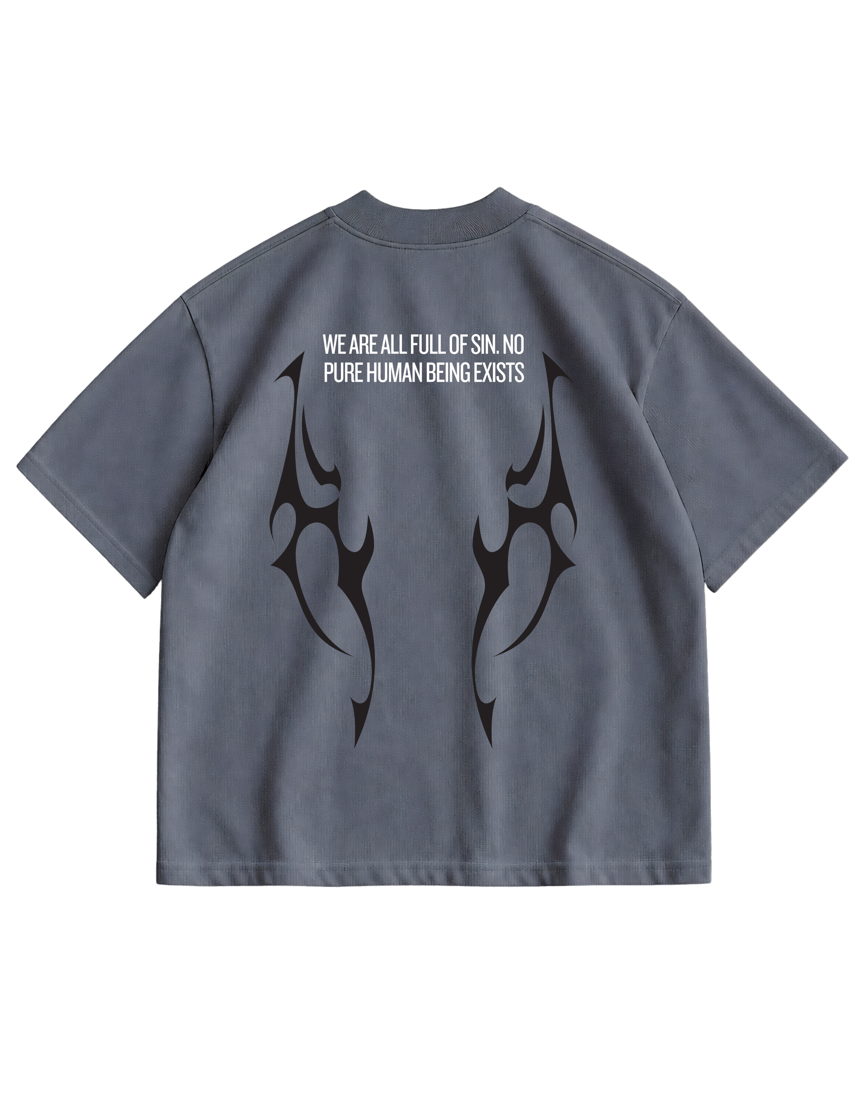 NARCISSIST -  GREY OVERSIZE TEE