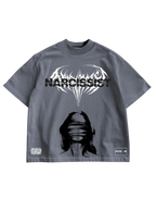 NARCISSIST -  GREY OVERSIZE TEE