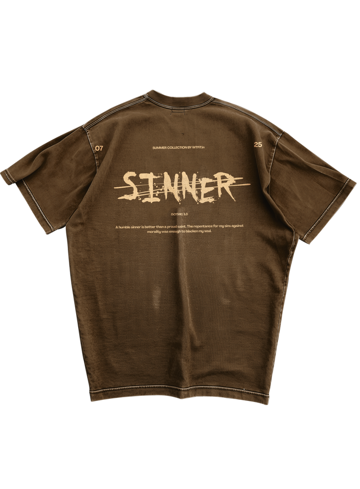 SINNER'S GOSPEL - OVERSIZE TEE