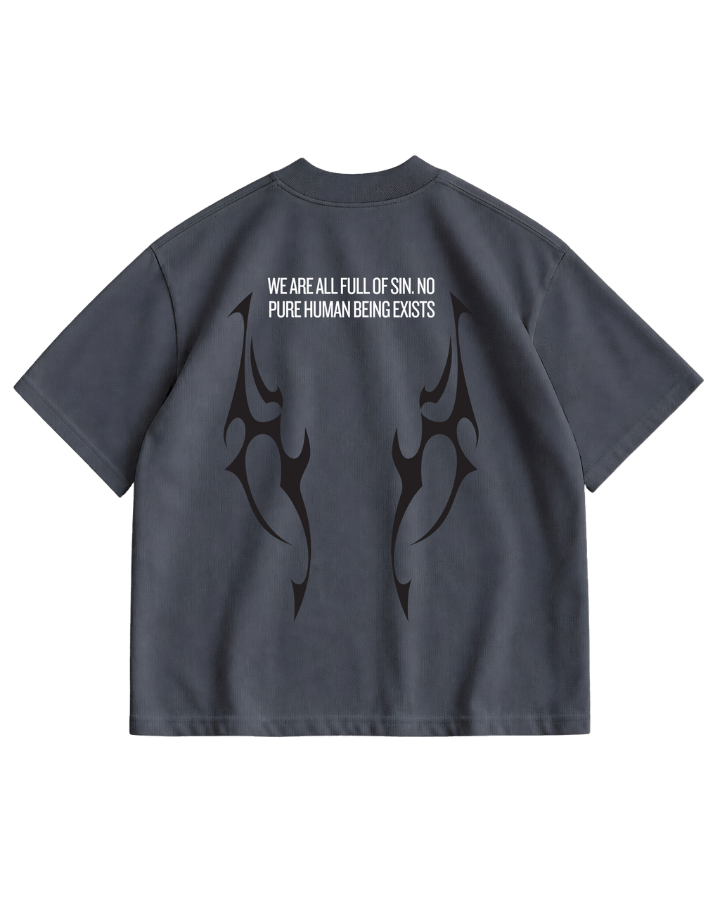 NARCISSIST -  GREY OVERSIZE TEE